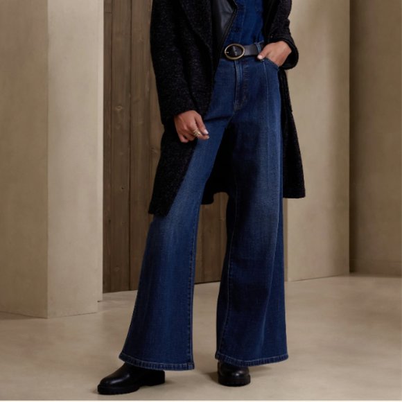 NWT Banana Republic Wide-Leg Jean - Picture 1 of 3